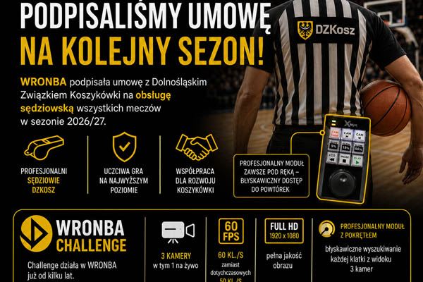 🏀 WRONBA + DZKosz = gramy dalej na najwyższym poziomie! 🏀